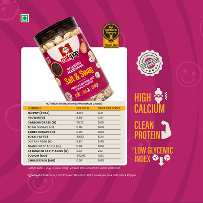 MAKPOP Roasted Makhana Combo Pack – 4 Flavours (Healthy Snack Box)